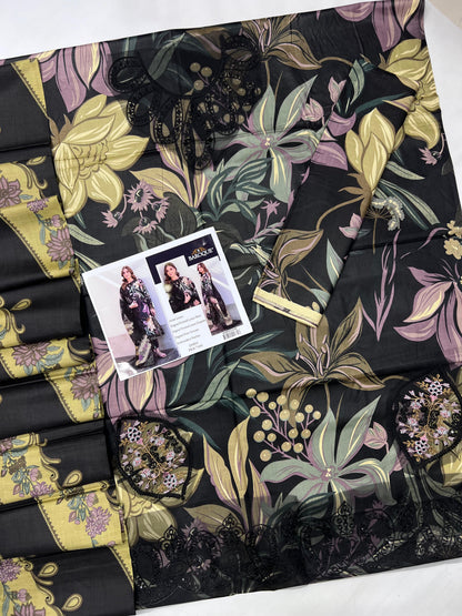 PATCHES LINEN WITH LINEN DUPATTA