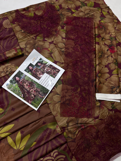 PATCHES LINEN WITH LINEN DUPATTA